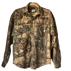 Codet RealTree Camo Flannel Shacket Men's 90’s M Hunting Shirt Jacket Snap